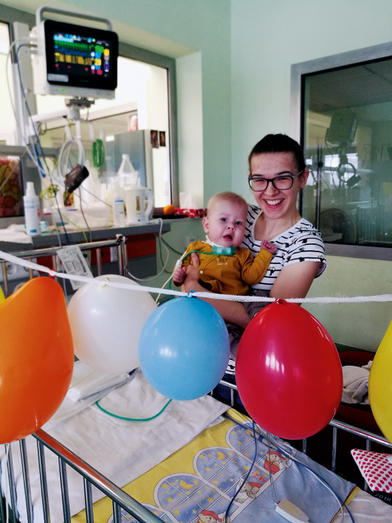 Pierwsze urodziny w szpitalu